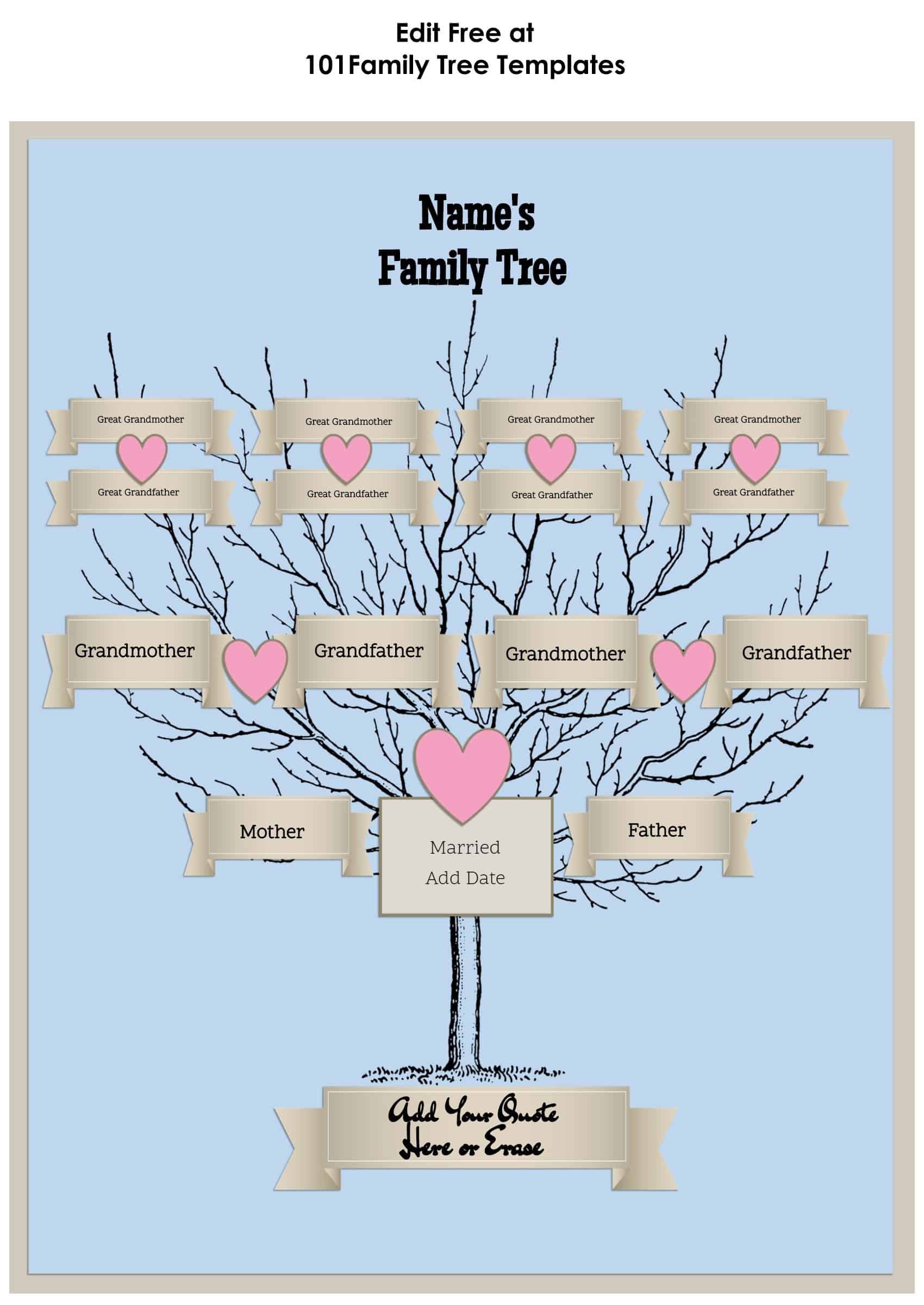 Family Tree Maker Template Free