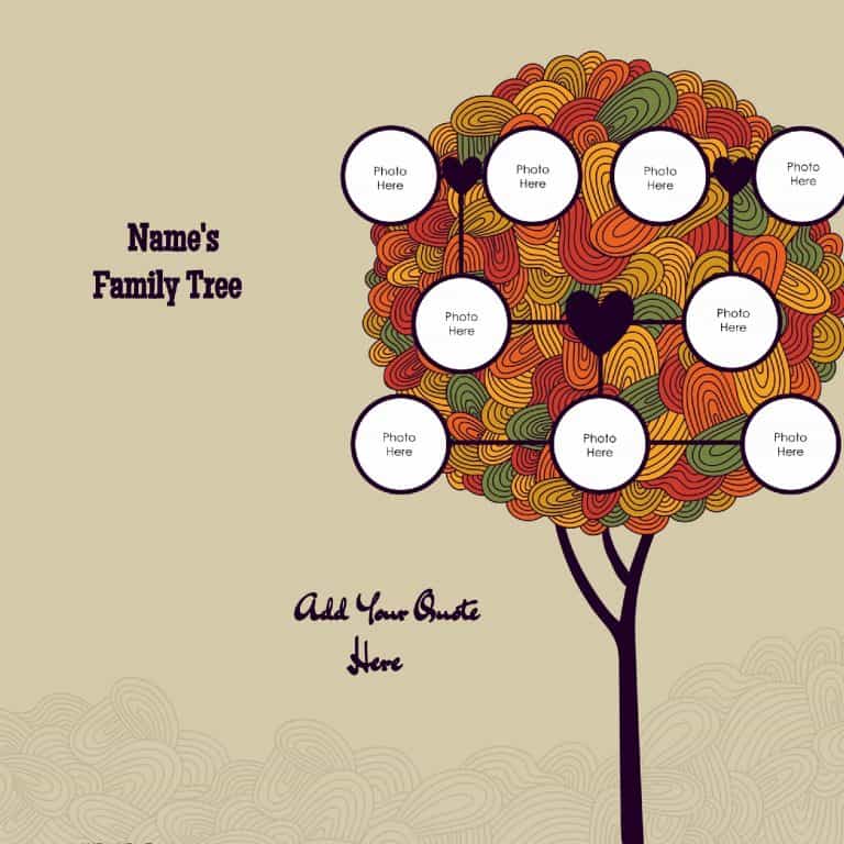 3 Generation Family Tree Generator | All Templates are Free to Customize