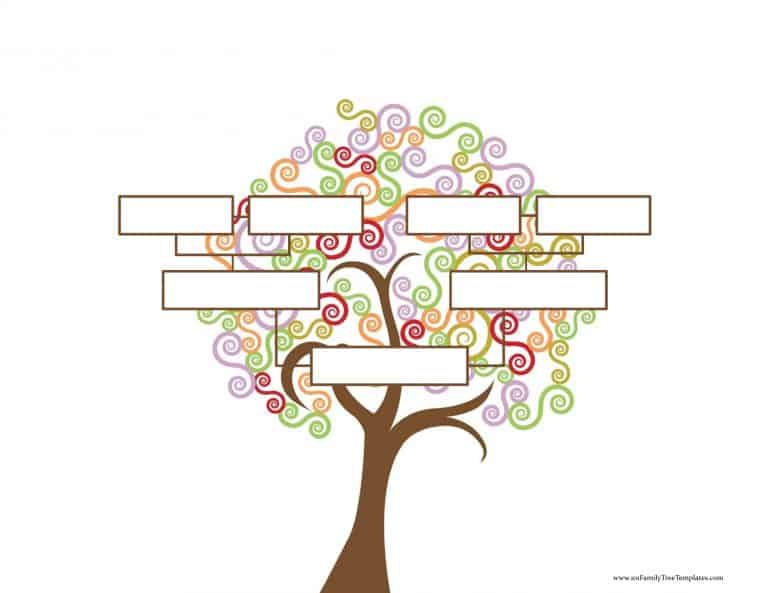 Blank Family Tree Template | Free Instant Download